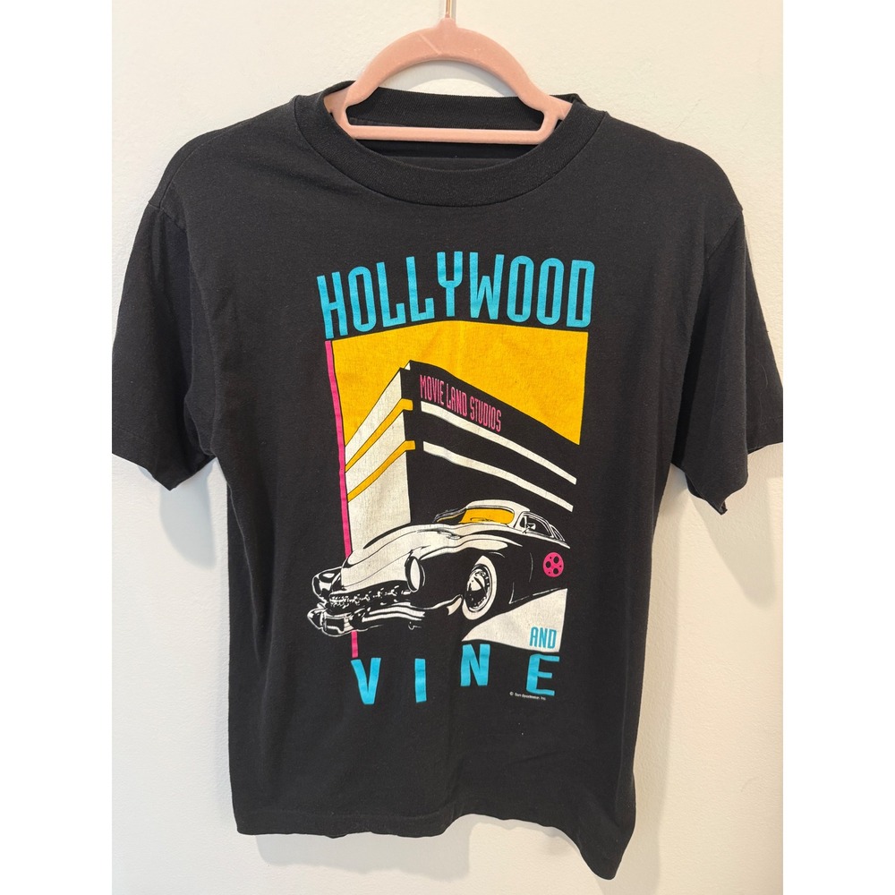 Vintage 80s Sun Sportswear Hollywood Movie Land Studios Single Stitch